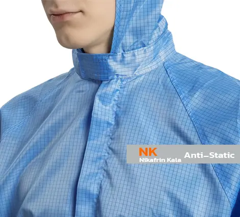 لباس کاورال آنتی استاتیک 4 لباس کار آنتی استاتیک