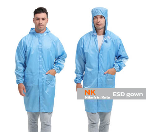 گان کلاه دار آنتی استاتیک 2 گان-پزشکی-کلاه-دار-آنتی-استاتیک