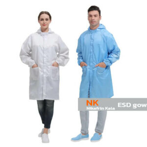 گان کلاه دار آنتی استاتیک