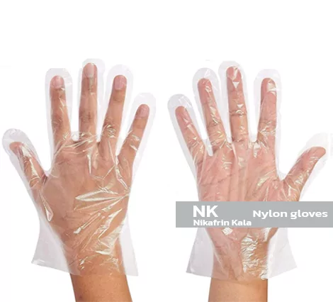 دستکش نایلونی یکبار مصرف
